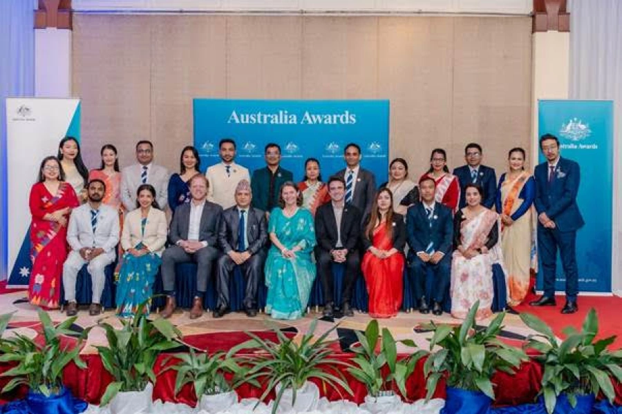 Nineteen Nepali students receive Australia Awards for po...